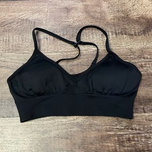 Lululemon Black Sports Bra Women’s Size 12 Light-medium Support
